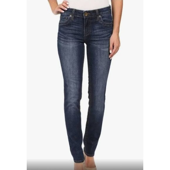 Kut From The Kloth Womens Mid Rise Straight Leg Jeans Size 2 Casual Comfort - Picture 1 of 10